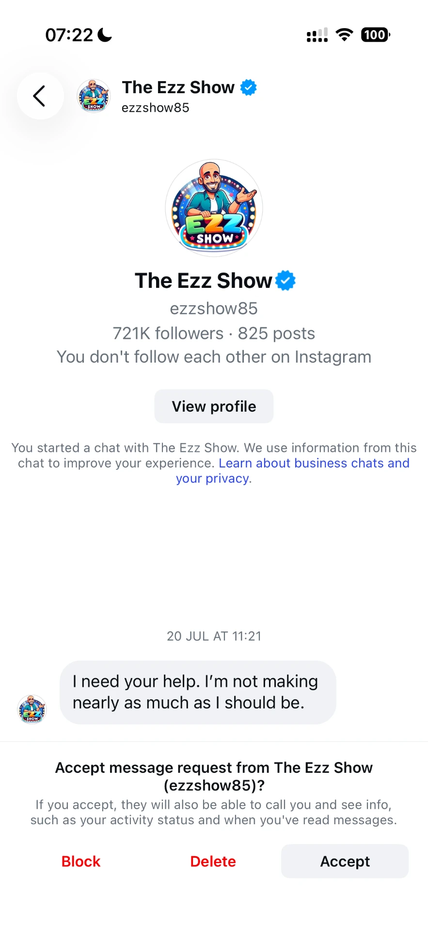 Message from a creator