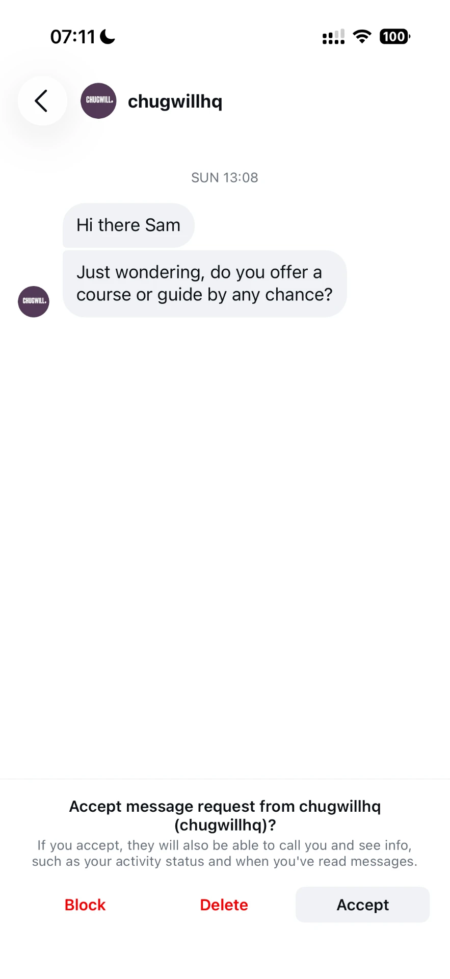 Message from a creator