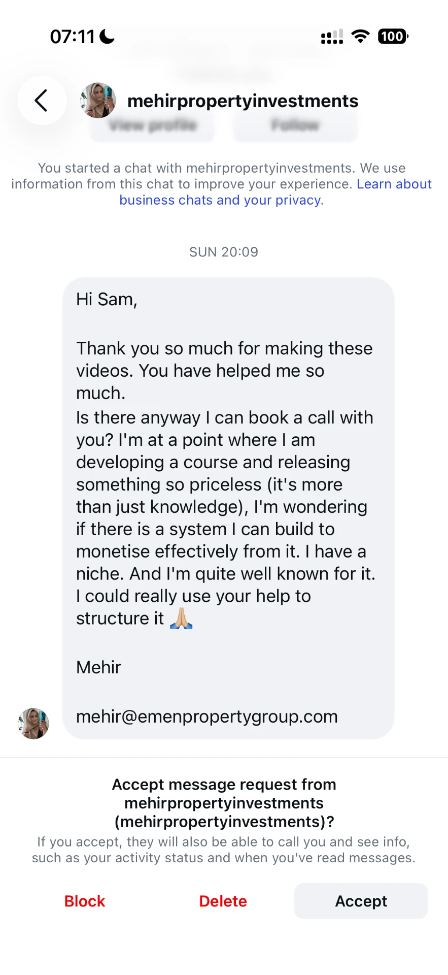 Message from a creator